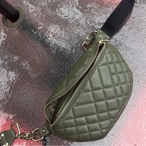 Steve Madden olive green Fanny pack